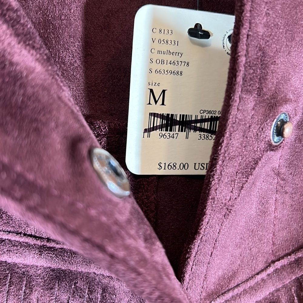 We The Free Burgundy Suede Fringe Leather Jacket - Picture 8 of 10